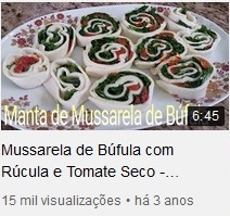 Mussarela de Búfula com Rúcula e  Tomate Seco