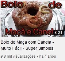 Bolo de Maçã com Canela