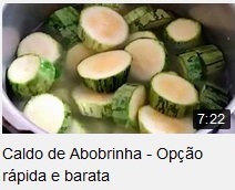 Caldo de Abobrinha  Opo Rpida e Barata